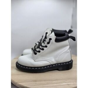 Womens Size 5 - Dr. Martens Vintage 939 Padded Collar Boots Cream Leather